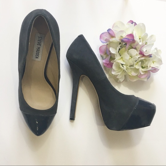 Steve Madden Shoes - 🛍 Steve Madden Grey Heels Size 9